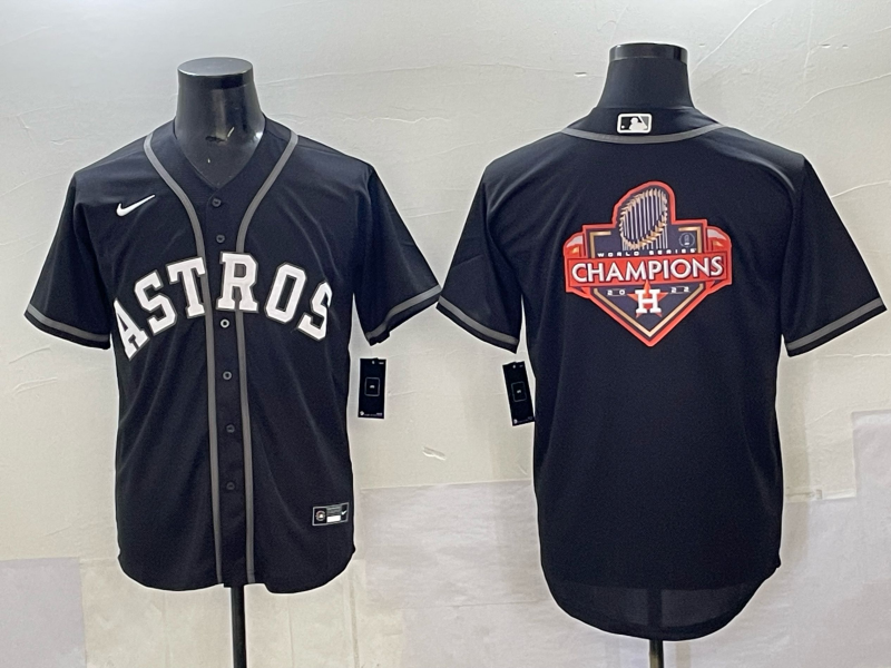 Men Houston Astros blank black 2025 Nike MLB Jersey 0011